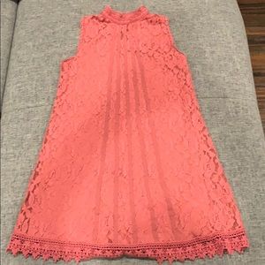 Mauve lace spring dress